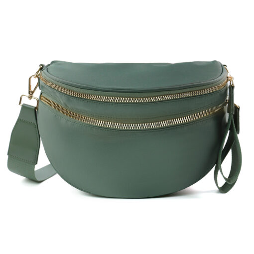 Solid Color Crossbody Bum Bag